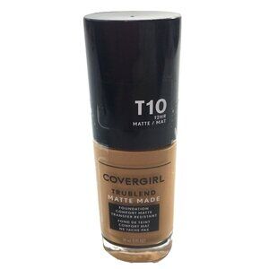 Covergirl Trublend Foundation Matte Made12 Hour 1 oz Golden Amber T 10 New